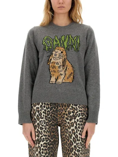 GANNI GANNI "BUNNY" SHIRT