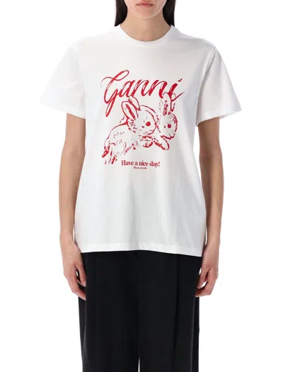 GANNI GANNI BUNNY T-SHIRT