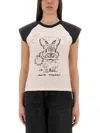 Ganni Basic Jersey Bunny Raglan T-shirt T-shirts Pink