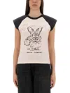 Ganni Basic Jersey Bunny Raglan T-shirt T-shirts Pink