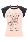 Ganni Basic Jersey Bunny Raglan T-shirt T-shirts Pink