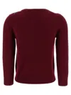 Ganni Womens Tawny Port Rhombus-print Round-neck Wool And Cashmere Cardigan Xl