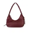 Ganni Medium Laces Shoulder Bag In Red