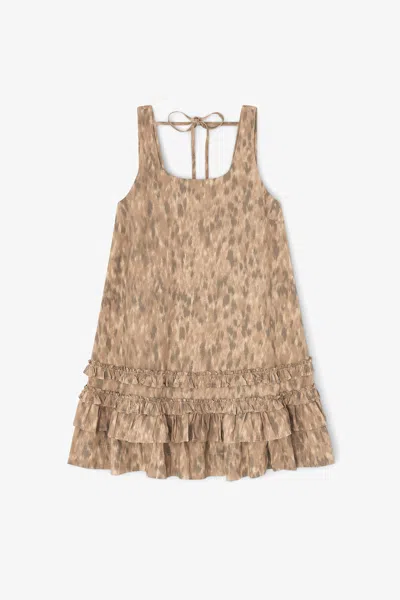 Ganni Burro Dress In Pink