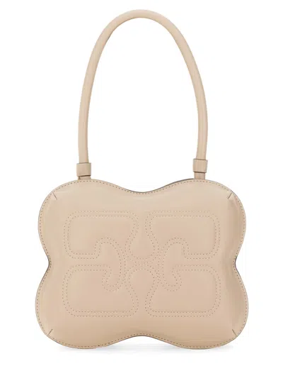 Ganni Butterfly Bag In White