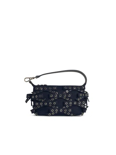 Ganni 'butterfly' Blue Denim Bag Women