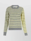 Ganni Butterfly Button Wool Sweater In Cream