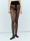 GANNI BUTTERFLY LACE TIGHTS