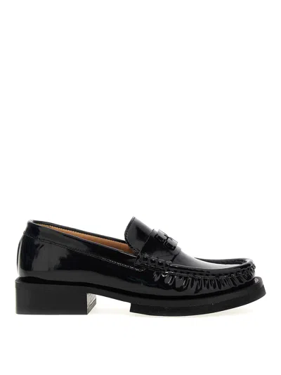 Ganni Butterfly Loafers In Black