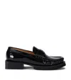 GANNI GANNI BUTTERFLY-LOGO LOAFERS