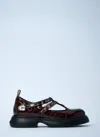 Ganni Butterfly Crocodile-effect Buckle Loafers