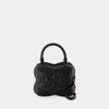 Ganni Butterfly Small Crossbody -  - Synthetic Leather - Black In Black