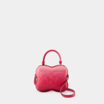GANNI BUTTERFLY SMALL GRADIENT BAG - GANNI - SYNTHETIC LEATHER - PINK