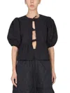 Ganni Women Camicia In Popeline In Black