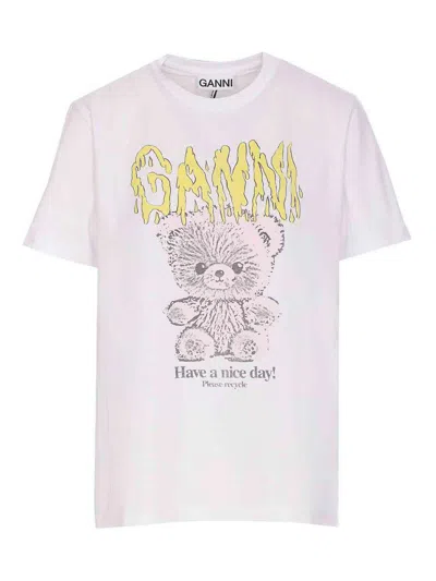 Ganni Loulou Black Wool Blend Oversize Safi Sweater In Gray