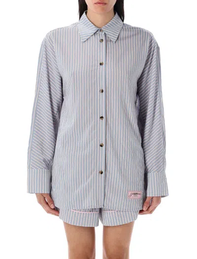 GANNI GANNI CANDY STRIPED SHIRT