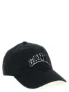 Ganni Baseballkappe Mit Logo-stickerei
