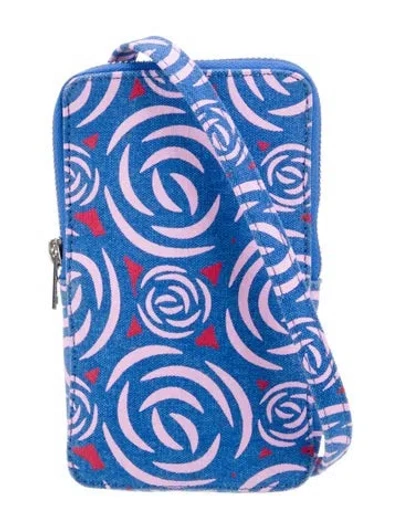 Pre-owned Ganni Canvas Shoulder Bag In Blue