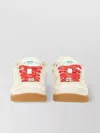 Ganni Canvas Sneaker With Rubber Sole And Embroidered Stitching In Neutral