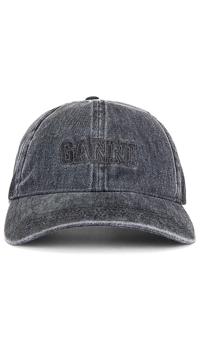 Ganni Cap Hat In 黑色