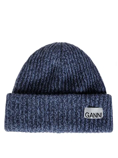 GANNI GANNI CAPPELLO LANA LOGO