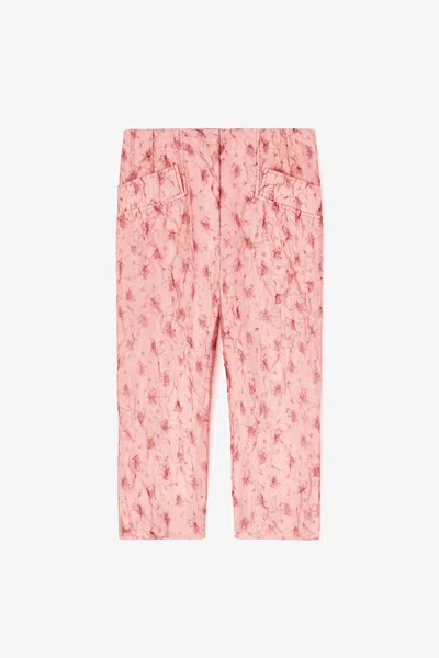 Ganni Capri Trousers In Burgundy