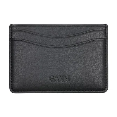 Ganni Card Case In Black