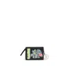 Ganni Card Holder With Flap Blue Dog In Black