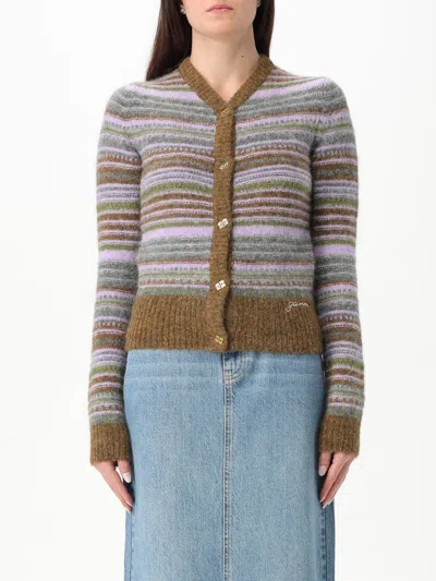 GANNI CARDIGAN GANNI WOMAN COLOR OLIVE,G40636048