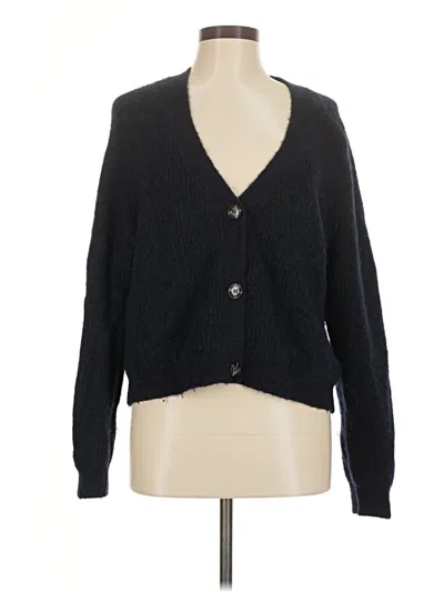 Pre-owned Ganni Cardigan Sweater In Blue
