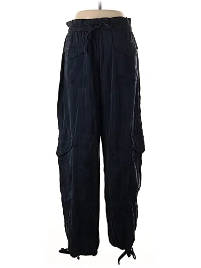 Pre-owned Ganni Cargo Pants In Blue
