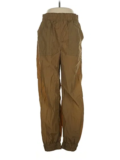Pre-owned Ganni Cargo Pants In Brown