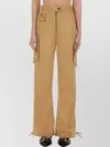 Ganni Women Cotton Twill Cargo Pants
