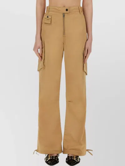 GANNI CARGO PANTS IN COTTON TWILL