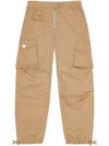 Ganni Cargo Trousers In Neutrals