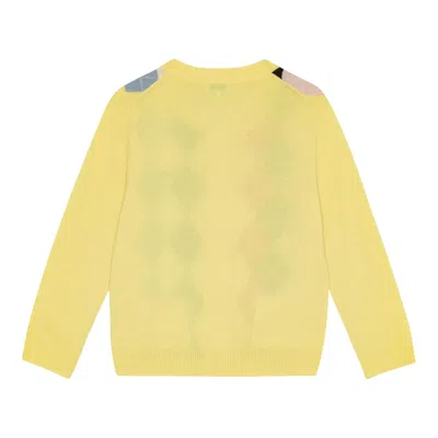 Ganni Cashmere Wool Mix Cardigan In Gold