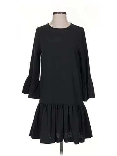 Pre-owned Ganni Casual Dress In Black