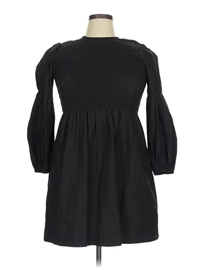 Pre-owned Ganni Casual Dress In Black