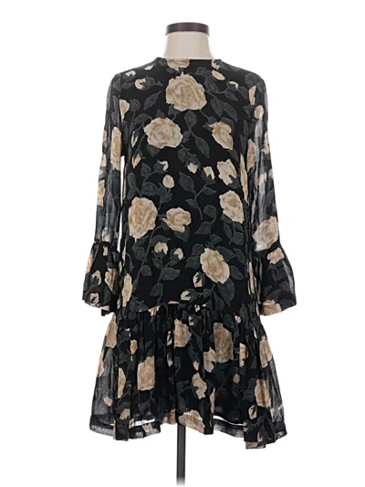 Pre-owned Ganni Casual Dress In Black