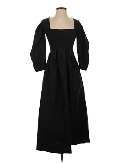 Pre-owned Ganni Casual Dress In Black