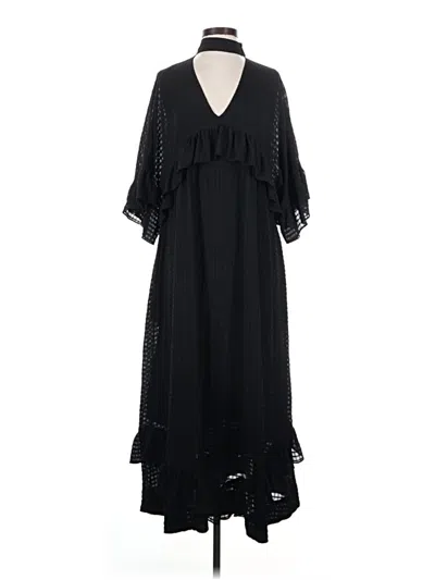 Pre-owned Ganni Casual Dress In Black
