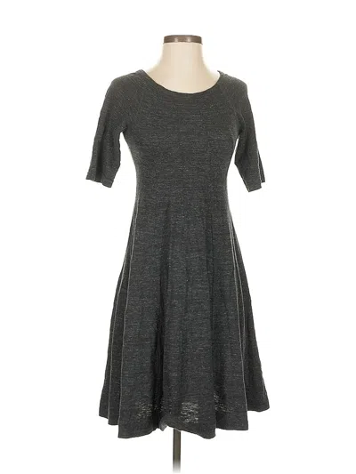 Pre-owned Ganni Casual Dress In Gray