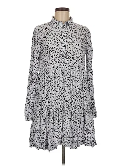 Pre-owned Ganni Casual Dress In Gray
