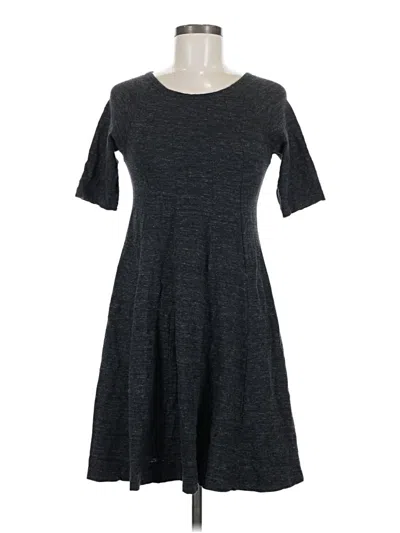 Pre-owned Ganni Casual Dress In Gray