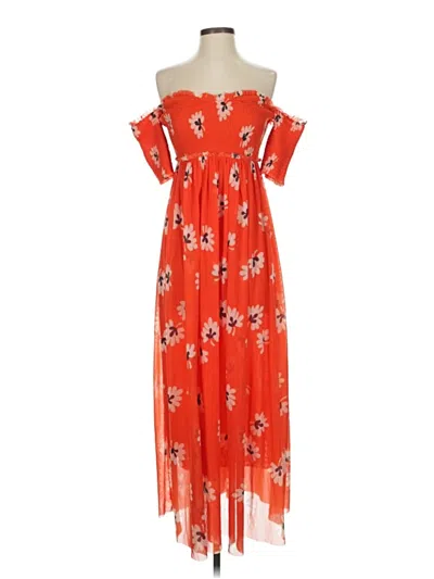 Pre-owned Ganni Casual Dress In Orange