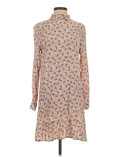 Pre-owned Ganni Casual Dress In Tan