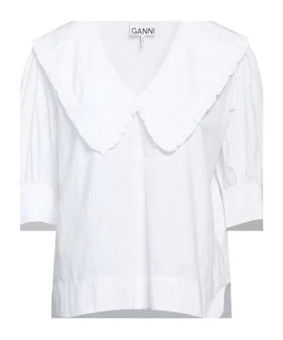Ganni Casual White Shirt