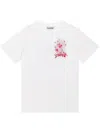 Ganni Basic Jersey Celestial Poster Relaxed T-shirt In White