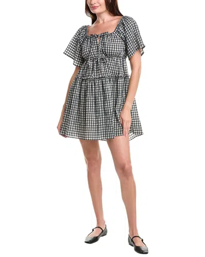 GANNI CHECK MINI DRESS