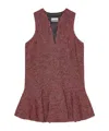 Ganni Check Mini Dress In Multicolor